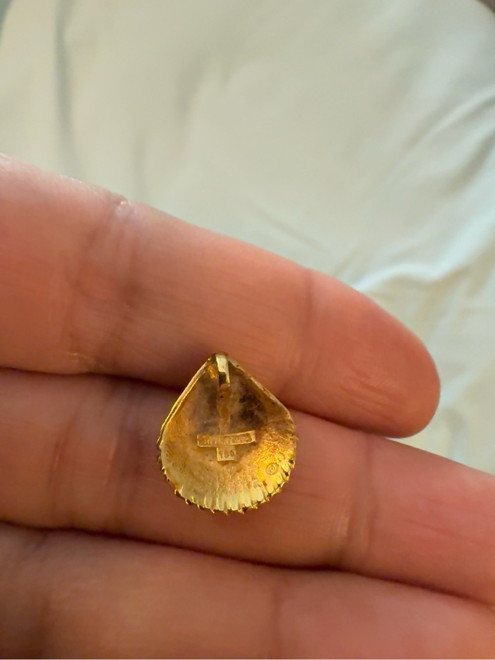 Tiffany & Co. Gold Shell Pendant Necklace - Picture 2 of 2